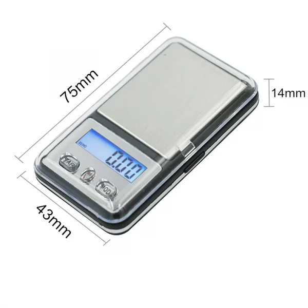 مقياس مجوهرات رقمي صغير الحجم للجيب 200 جرام 0.01 جرام شاشة LCD ميزان ذهبي للمنزل وزن جرام إلكتروني محمول
