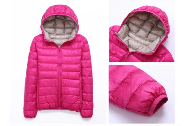 معطف زنجي ريش البط الشتوي SEDUTMO مع غطاء رأس قابل للارتداء من الجانبين، معطف فائق الخفة، معطف مبطن للربيع ED616