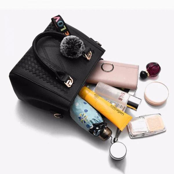 حقائب رسول مطرزة للنساء حقائب يد جلدية للنساء حقيبة شعر نسائية