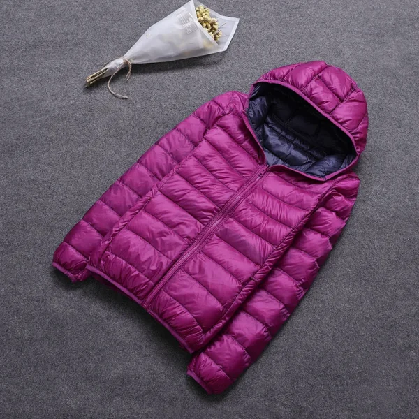 معطف زنجي ريش البط الشتوي SEDUTMO مع غطاء رأس قابل للارتداء من الجانبين، معطف فائق الخفة، معطف مبطن للربيع ED616