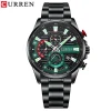 CURREN 8415 Top Brand Business Quartz Watches Male Clock Sport Chronograph Fashion Casual Men Wrist Watches for Mens Boy Reloj