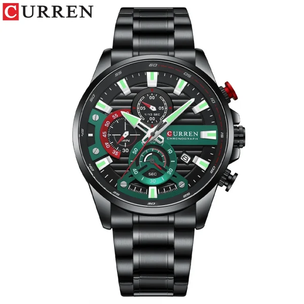CURREN 8415 Top Brand Business Quartz Watches Male Clock Sport Chronograph Fashion Casual Men Wrist Watches for Mens Boy Reloj