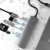 USB C HUB نوع C الفاصل إلى HDMI-4K محطة إرساء محول الكمبيوتر المحمول مع PD SD TF RJ45 Thunderbolt 3 لماك بوك اير M1 باد برو