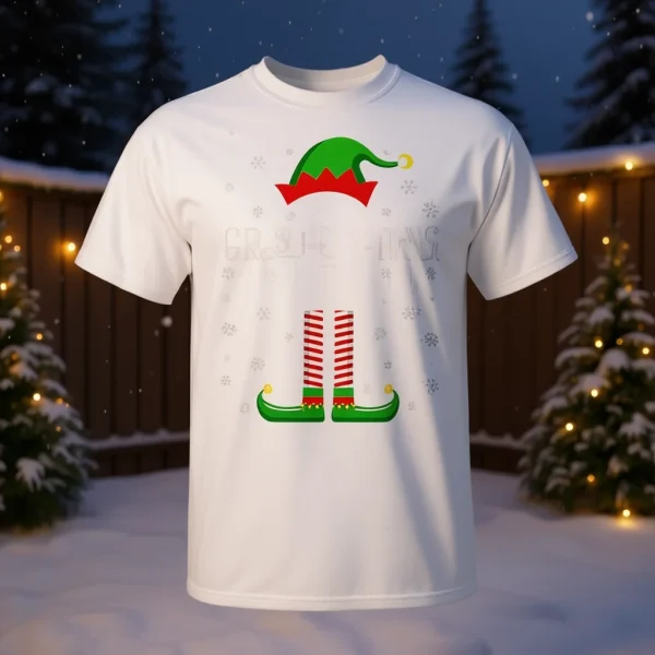 البستنة قزم عيد الميلاد الأسرة مطابقة ثلاثي مزيج تي شيرت