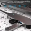 USB C HUB نوع C الفاصل إلى HDMI-4K محطة إرساء محول الكمبيوتر المحمول مع PD SD TF RJ45 Thunderbolt 3 لماك بوك اير M1 باد برو