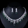 2022 Deluxe Water Drop Necklace Set Exquisite AAA Zircon High-End Jewelry Gifts for Party Banquet Dress Accessory