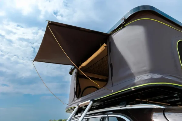 New Arrival Camper Trailer Car Roof Tent Box Clamshell Aluminium Roof Top Tent and Awning
