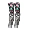 REXCHI HB15 Tattoo Printed Sleeves Summer Ice Silk Fabric Breathable Fast Dry Anti Ultraviolet Cooling Tatoo Arm Sleeves Men