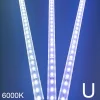 1-10 قطعة LED شريط جامد DC12V 50 سنتيمتر 20 بوصة SMD5730 36 المصابيح U/V على شكل شقة LED قناة الألومنيوم شريط جامد للإضاءة الداخلية