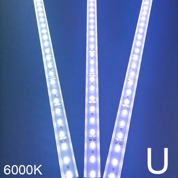 1-10 قطعة LED شريط جامد DC12V 50 سنتيمتر 20 بوصة SMD5730 36 المصابيح U/V على شكل شقة LED قناة الألومنيوم شريط جامد للإضاءة الداخلية