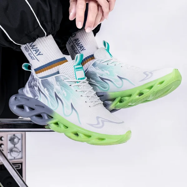 حار بيع أحذية رياضية الموضة أوروبا أمريكا شعار مخصص للجنسين تنفس أحذية المشي مريحة رجالية الاحذية