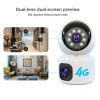 Top Selling Built-in Microphone Infrared Indoor Security Camera Dual Lens 4G V380 Camera WIFI for Warehouse Monitoring