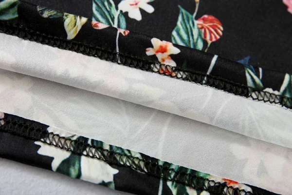 فستان نسائي من الشاش بتصميم ربيعي جديد موديل 2024 برقبة دائرية مزين بالترتر ومنظور