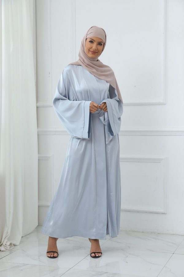 سيدة مسلمة مفتوحة عباية طويلة بالأزرار الربيع الصيف الملابس العرقية الإسلامية النساء العربية كيمونو الكلاسيكية قفطان أسود S-XXL