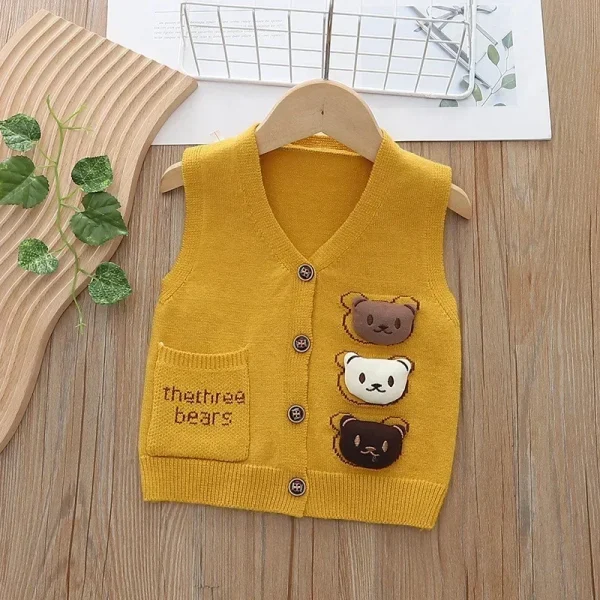 ربيع الخريف جديد في الهواء الطلق الاطفال محبوك سترة الفتيان الفتيات الطفل بلون