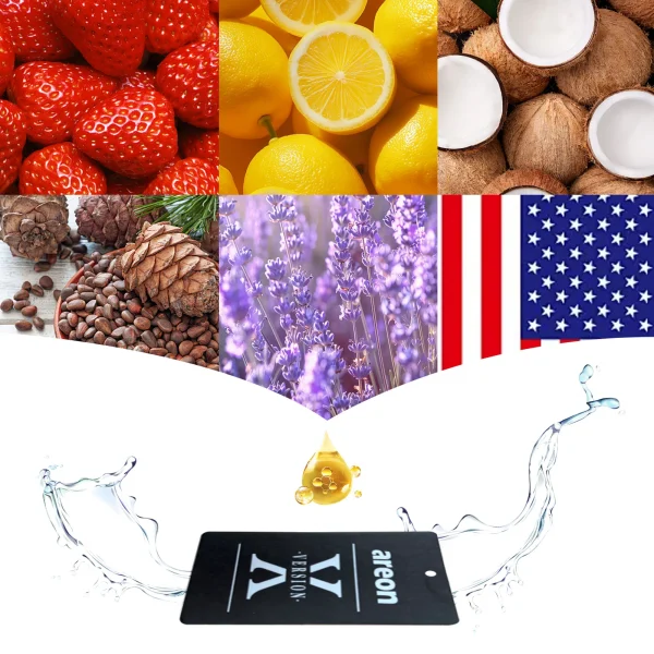 معطرات هواء السيارة عالية الجودة [الشكل X]، والتي يمكن استخدامها كزينة لمرايا الرؤية الخلفية للسيارة، متوفرة في مجموعات