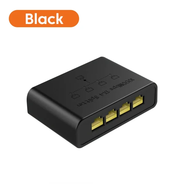 VIKEFON 5-port جيجابت جهاز سويتش للشبكات إيثرنت RJ45 منفذ الشبكة كابل اتصال التبديل شبكة الفاصل كابل المتوسع