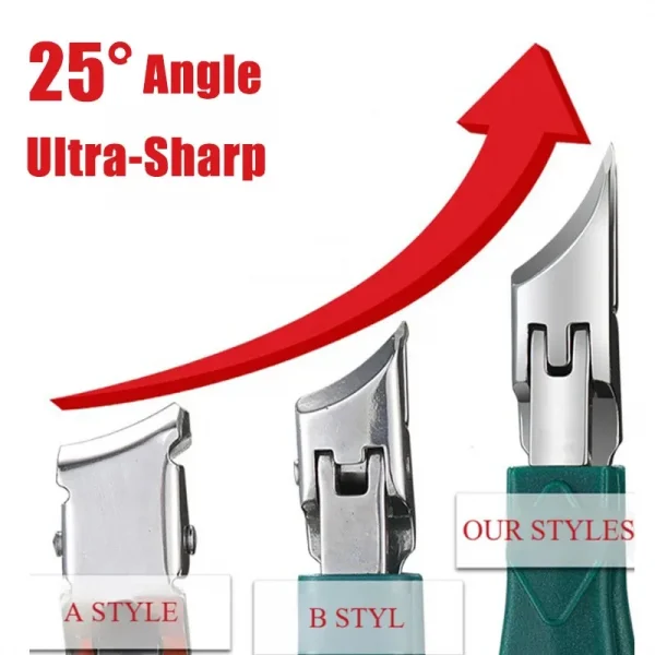 مقص أظافر القدم لأظافر القدم الناضجة أو السميكة، أداة تشذيب أظافر احترافية لطبيب الأرجل مع الفولاذ المقاوم للصدأ الفائق