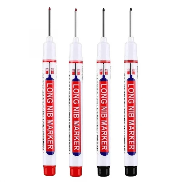 4 قطعة/المجموعة 20 مللي متر ثقب عميق طويل بنك الاستثمار القومي رئيس علامات للمعادن ثقب القلم مقاوم للماء الحمام النجارة الديكور متعددة الأغراض