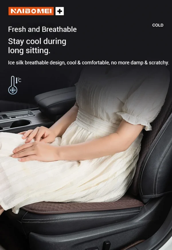 وسادة مقعد السيارة الحرير الجليد تنفس غطاء مقعد السيارة لسوبارو STI Brz Wrx Xv صعود فورستر Outback امبريزا ليجاسي اكسسوارات