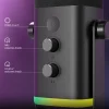 ميكروفون ديناميكي FIFINE USB/XLR مع زر كتم الصوت باللمس، ومقبس سماعة الرأس، وأدوات التحكم في الإدخال/الإخراج، لخلاط الكمبيوتر PS5/4، وميكروفون الألعاب Ampligame AM8