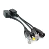 POE كابل الطاقة السلبية عبر إيثرنت كابل محول الفاصل RJ45 حاقن وحدة امدادات الطاقة 12-48 فولت الخائن عدة لكاميرا IP