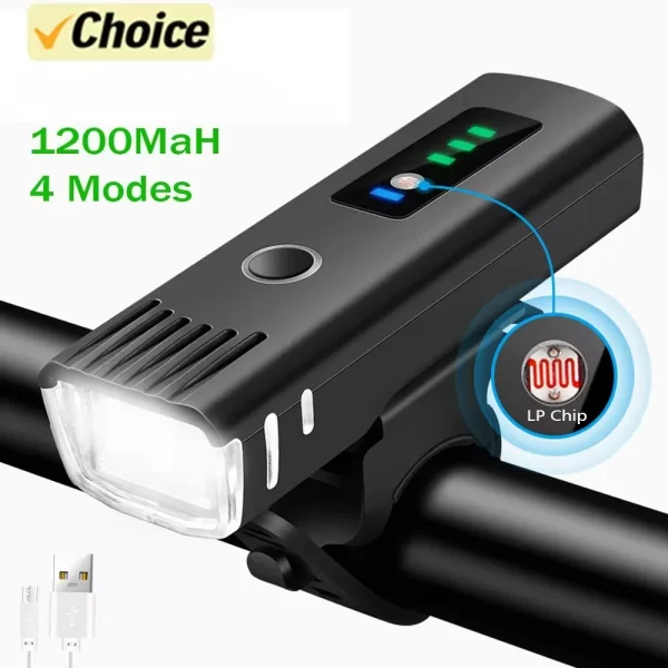 1000LM دراجة Led الجبهة ضوء LED USB قابلة للشحن الذكية الاستشعار الضوء الخلفي مقاوم للماء مصباح يدوي مشرق أضواء السلامة الدراجات