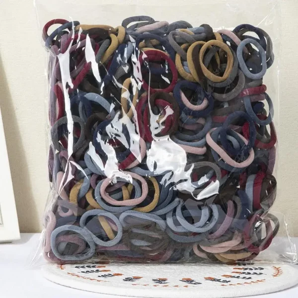 30-200 قطعة إكسسوارات الشعر للنساء والفتيات العصابات الشعر الأساسية عقال الحبال الشعر العلاقات ذيل حصان حامل نايلون بسيط وعصري