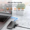 USB C HUB نوع C الفاصل إلى HDMI-4K محطة إرساء محول الكمبيوتر المحمول مع PD SD TF RJ45 Thunderbolt 3 لماك بوك اير M1 باد برو