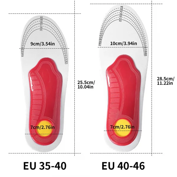 نعل داخلي تقويمي قوس دعم فلاتفوت تقويم العظام النعال للأقدام تخفيف ضغط حركة الهواء التخميد وسادة الحشو نعل