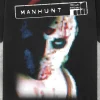 تي شيرت Manhunt Retro Y2K للرجال والنساء ملابس الشارع الأمريكية، بلوزة كاجوال فضفاضة برقبة دائرية عصرية للربيع والصيف