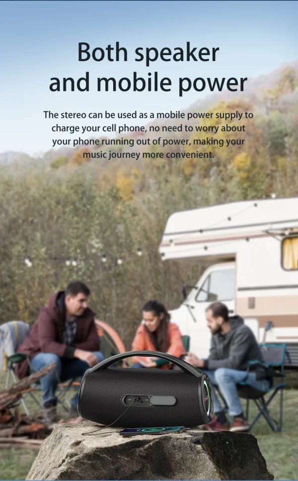 ZEALOT S97 80W مكبر صوت لاسلكي، مكبر صوت محمول خارجي، جودة صوت Hifi، اقتران مزدوج، شحن سريع، 16000 مللي أمبير.