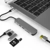 USB C HUB نوع C الفاصل إلى HDMI-4K محطة إرساء محول الكمبيوتر المحمول مع PD SD TF RJ45 Thunderbolt 3 لماك بوك اير M1 باد برو