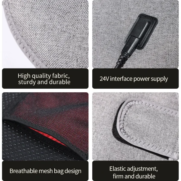 العلاج بالضوء الأحمر الكتف الخلفي مدلك سترة ساخنة الشتاء الدفء يخفف من تصلب العضلات يعزز الدورة الدموية قابل للتعديل صالح