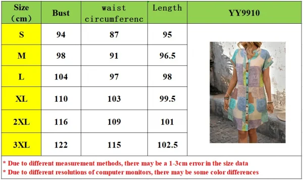 2025 ملابس نسائية أوروبية وأمريكية التجارة الخارجية أمازون صيفي بطباعة هندسية أنيقة على شكل حرف V وأزرار لأعلى