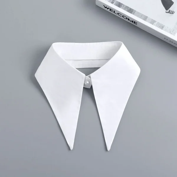 الجديد الأكثر مبيعاً بسيط بلون واحد يناسب الجميع، ياقة وهمية مزيفة، قميص إبداعي، ياقة مزيفة، شخصية