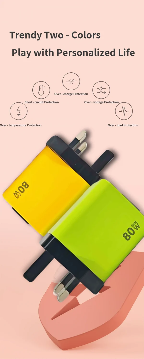 شاحن هاتف USB سريع للغاية 80 وات من النوع C كابل USB C تلسكوبي لأجهزة Iphone 16 15 والكمبيوتر المحمول Samsung مع ضوء