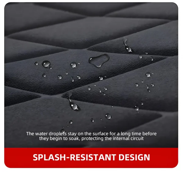 12 فولت مقاعد السيارة العالمية ساخنة وسادة التدفئة السريعة مقعد السيارة يغطي الشتاء الدافئ اكسسوارات السيارات منصات التدفئة المتاحة الأسود والأحمر