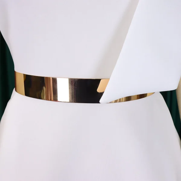 موضة النساء بمقاسات كبيرة فستان بكفة كتف مائلة مع فيونكة لحفلات رسميّة فستان أنيق جديد للمناسبات الخاصة