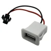 USB female seat type-c double socket usb a female, lamp charging socket power socket with cable connector