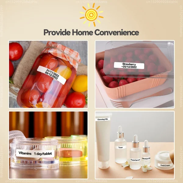 سماعة لاسلكية تعمل بالبلوتوث طابعة ملصقات طابعة حرارية محمولة Marklife P15 آلة وضع العلامات بدون حبر صانع الملصقات الصغيرة P15 ملصق