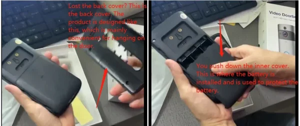 كاميرا جرس باب فيديو HD واي فاي جرس باب لاسلكي يعمل بكاشف حركة الصوت ومكبر الصوت للرؤية الليلية لنظام التشغيل iOS وأندرويد