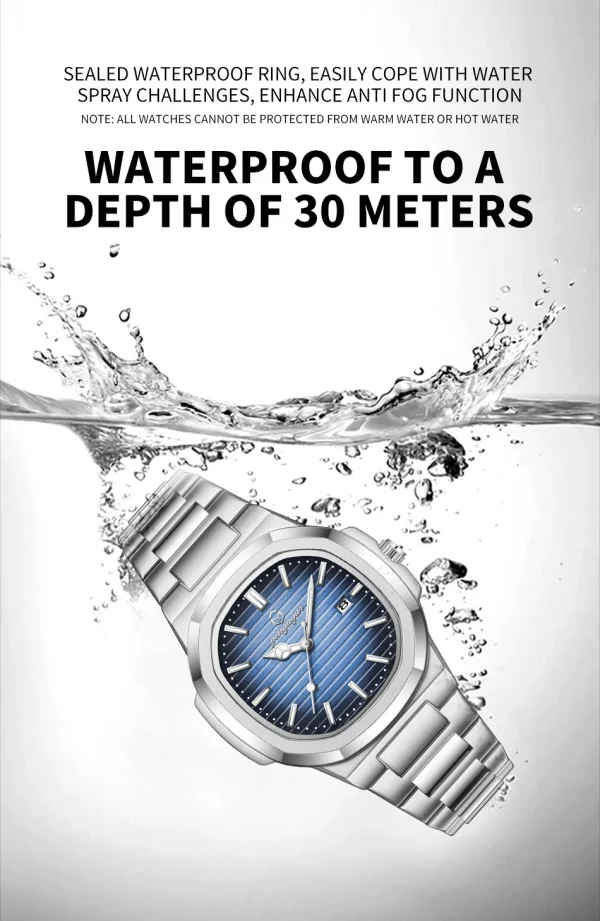 2026 جديد فاخر العسكرية رجل ساعة مربع مقاوم للماء مضيئة تاريخ الأسبوع الرجال ساعة الفولاذ المقاوم للصدأ الكوارتز ساعات رجالية Reloj + صندوق