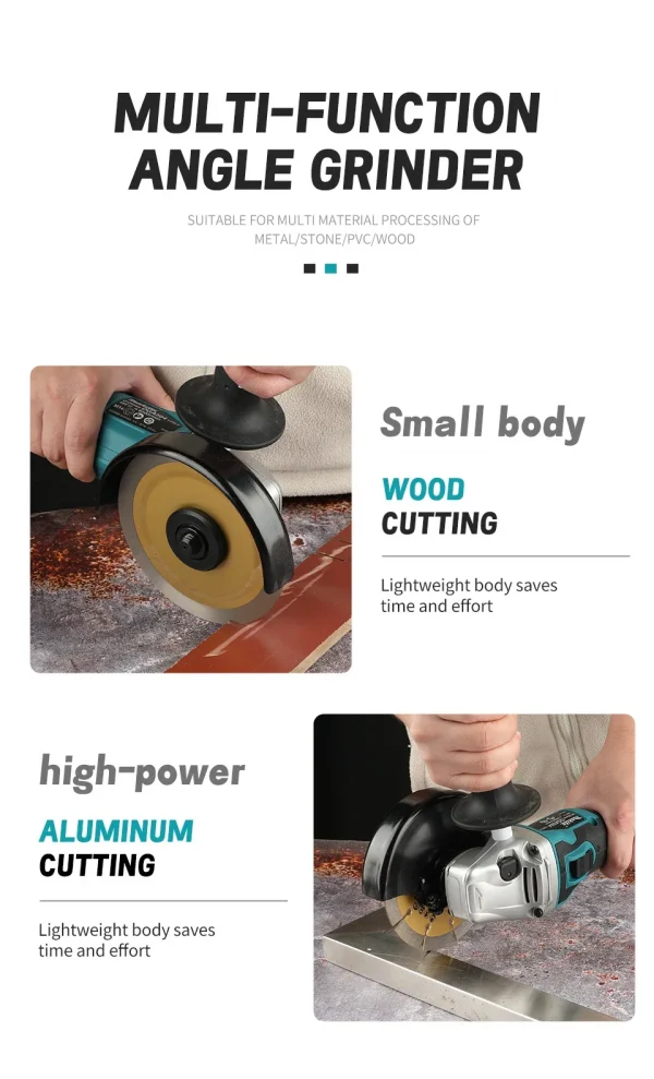 ماكيتا DGA504 18 فولت فرش ليثيوم طاحونة بزاوية كهربائية قابلة للشحن آلة تلميع آلة قطع عالية الطاقة