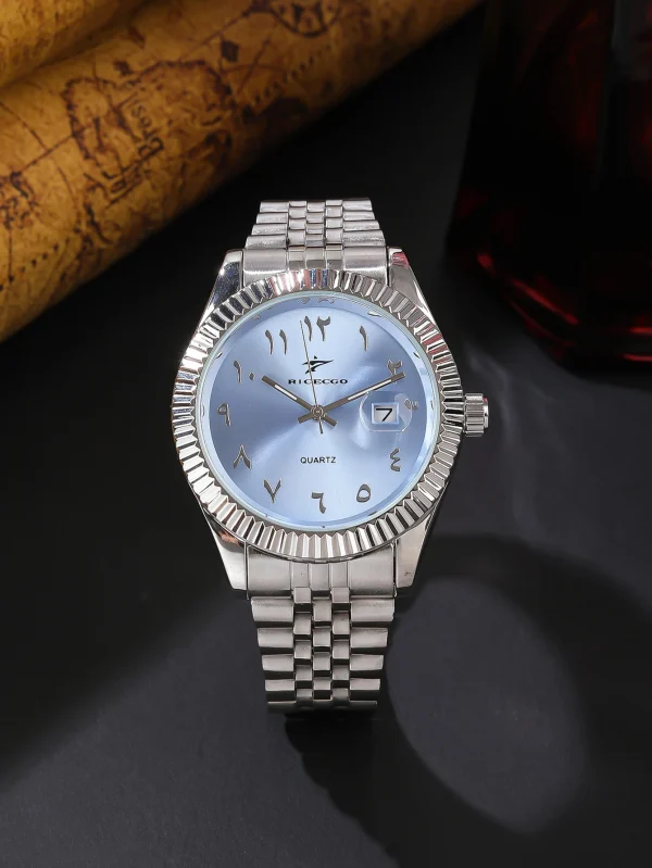 ساعة كوارتز رياضية من الفولاذ المقاوم للصدأ للرجال، ساعة يد فاخرة للأعمال، كرونوغراف Reloj للرجال والنساء، هدية عيد ميلاد