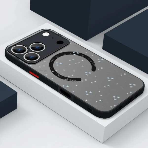 حافظة لهاتف آيفون اير 17 16 15 14 13 برو ماكس 12 برو 16 بلس 16e 11 لهاتف Magsafe مضاد للصدمات