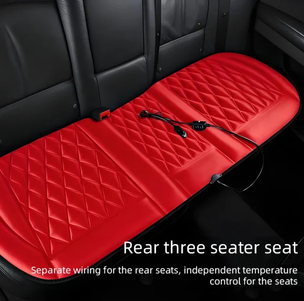 12 فولت مقاعد السيارة العالمية ساخنة وسادة التدفئة السريعة مقعد السيارة يغطي الشتاء الدافئ اكسسوارات السيارات منصات التدفئة المتاحة الأسود والأحمر