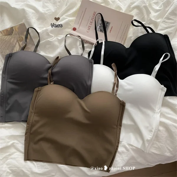 1 قطعة شعبية كول الصلبة محبوك اليوغا تي شيرت بدون أكمام للجيم الصدرية سلس الجلد ودية U-الظهر سترة مع وسادة الصدر الثابتة الحمالة للنساء