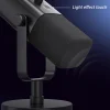 ميكروفون ديناميكي FIFINE USB/XLR مع زر كتم الصوت باللمس، ومقبس سماعة الرأس، وأدوات التحكم في الإدخال/الإخراج، لخلاط الكمبيوتر PS5/4، وميكروفون الألعاب Ampligame AM8