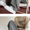 Summer Straight Chino Corduroy Men's Spring New Fashion Retro Sports Pants Loose Wide-legged Casual